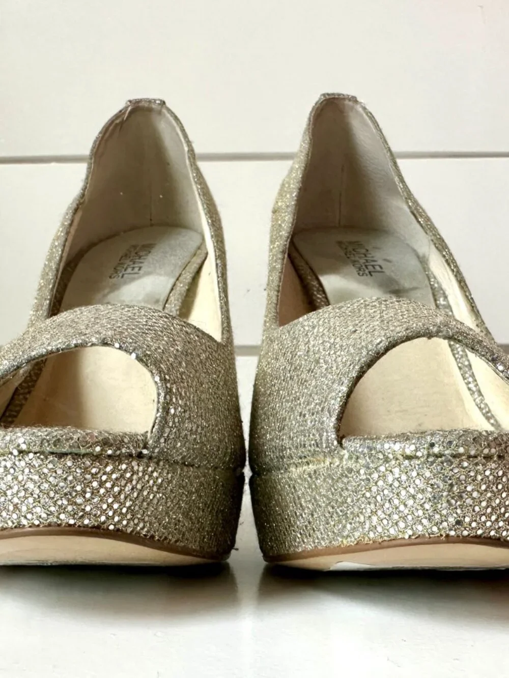 Michael Kors Silver Platform High Heels